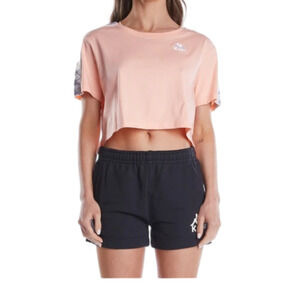 𝅺kappa Banda Peach Dri Fit Cropped Top